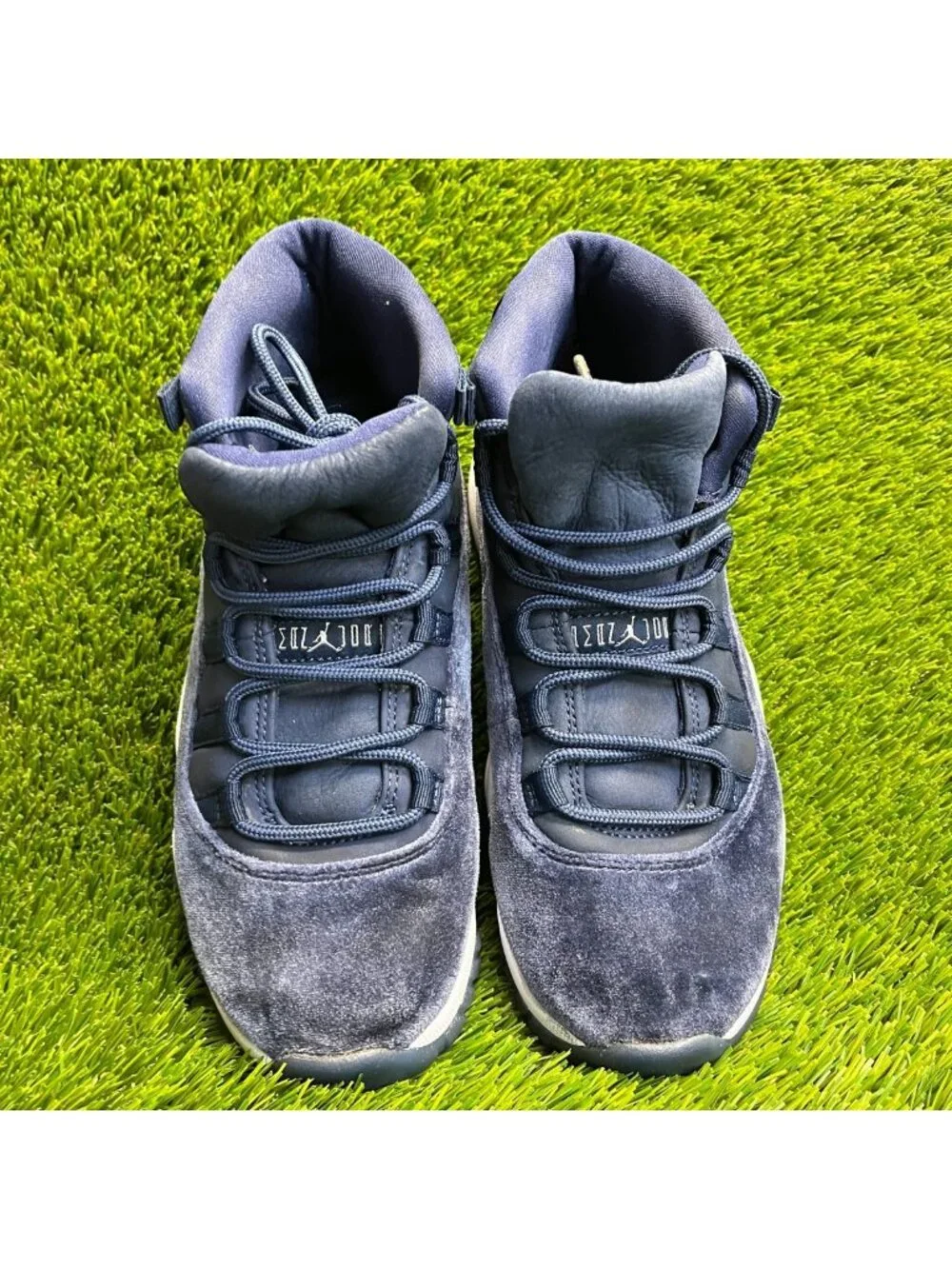 Nike Air Jordan 11 Retro Womens Size 7.5 Navy Blue Athletic Shoes Sneakers